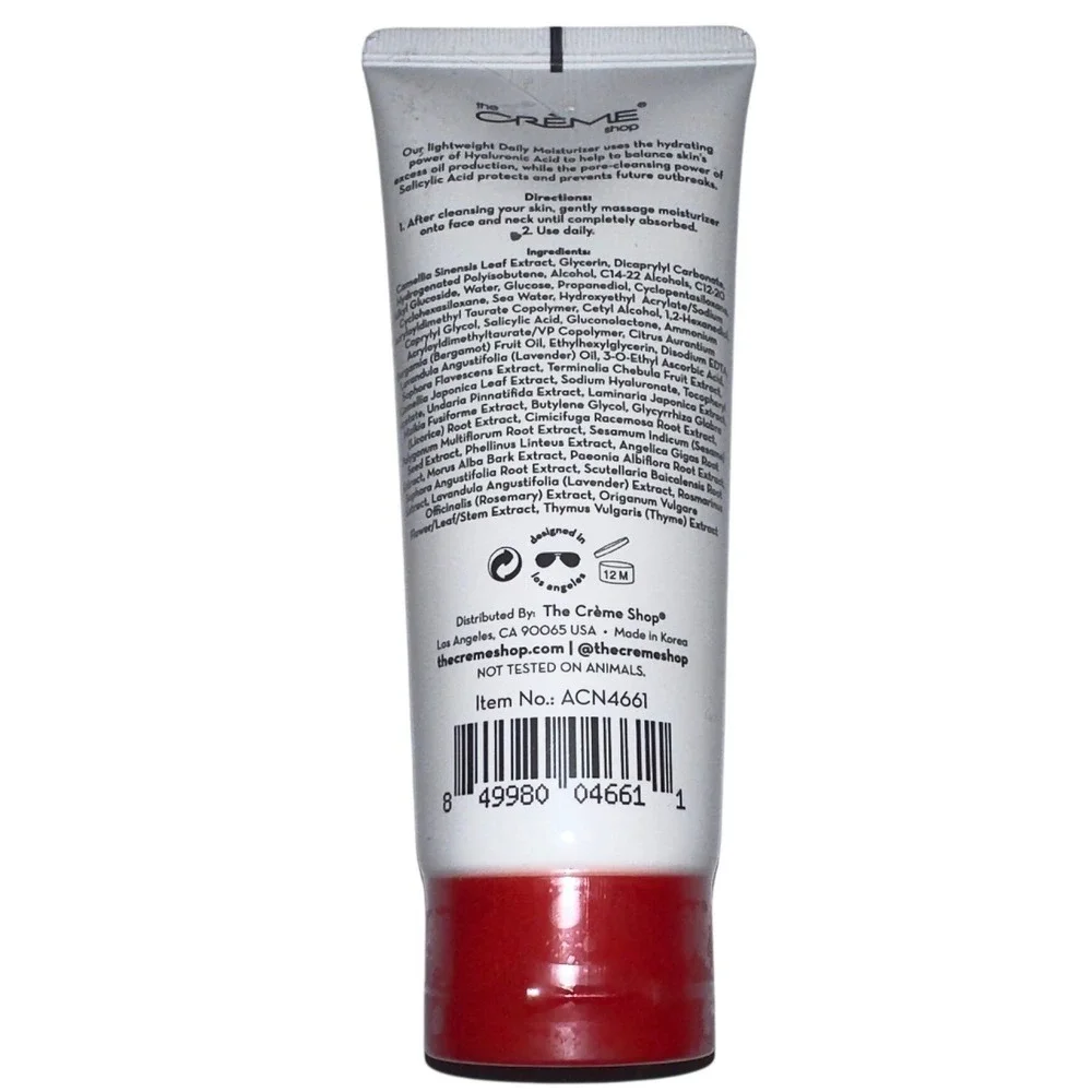 The Creme‎ Shop What Acne? Daily Moisturizer Lightweight Acne K-Beauty